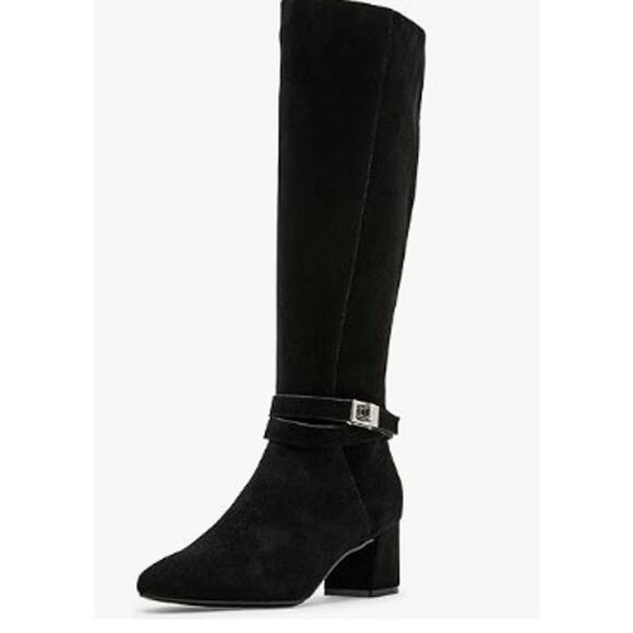 NEW Blondo Ashley Waterproof suede leather Knee High Boot black size 7 - Picture 1 of 5
